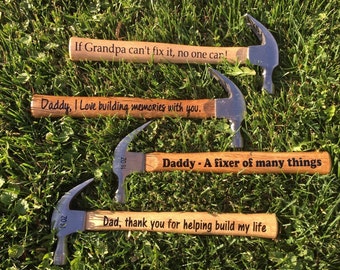 Personalized Hammer, Custom Hammer, For Dad, For Grandpa, Father's Day, Birthday Gift, Christmas, Gift, Anniversary, Hard to buy for men