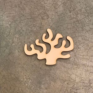 Laser Cut Coral, Up to 18&quot;, Multiple Thickness,  Unfinished Crafting Supply, A279, Crafting Supplies