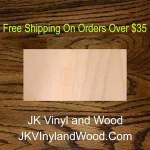 2 Piece Blank Wooden Puzzle, Any Size, Laser Cut Wood