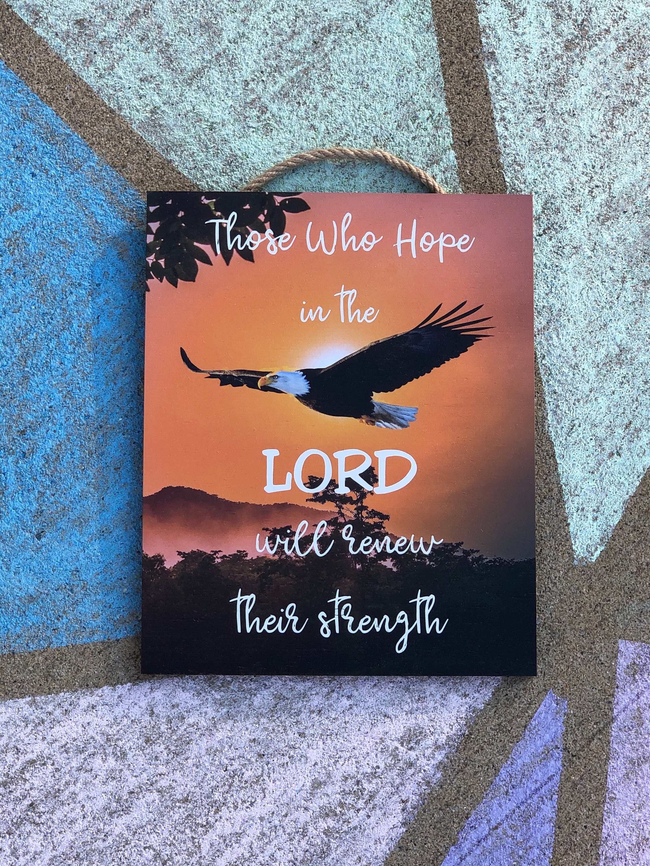 Those Who Hope in the Lord Will Renew Their Strength | Etsy