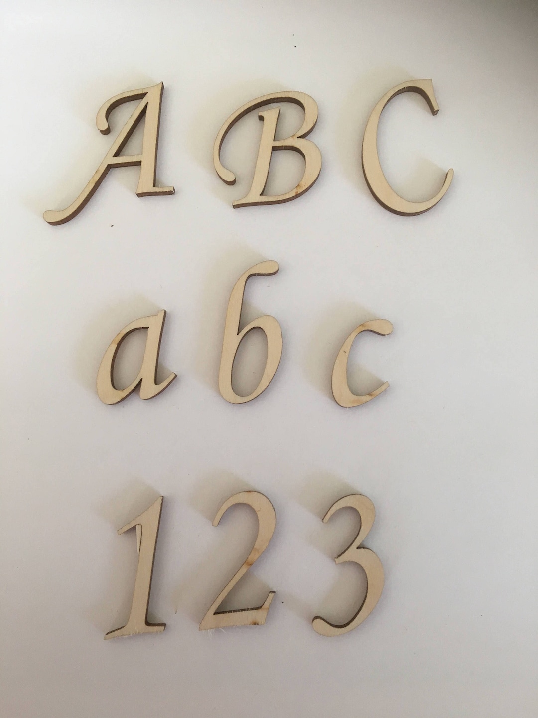 Laser Cut Wooden Letters, up to 16, Multiple Thickness, Wood Crafting