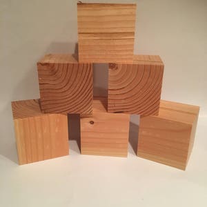 1.5&quot; Wooden Crafting Blocks, 1.5&quot;x1.5&quot;, 1.5&quot; Cube, Crafting Supplies, Square block, Square Cube, Hand Made