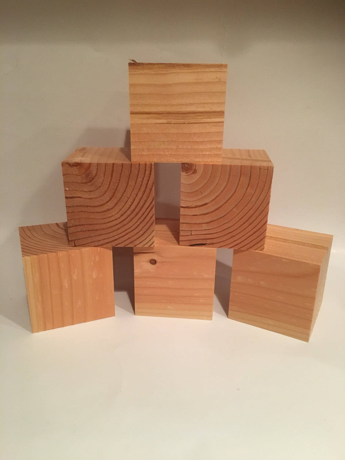 SET OF 15 Made in USA 1.5 Inch Wood Building Blocks/Cubes 1 1/2 Inch Size 