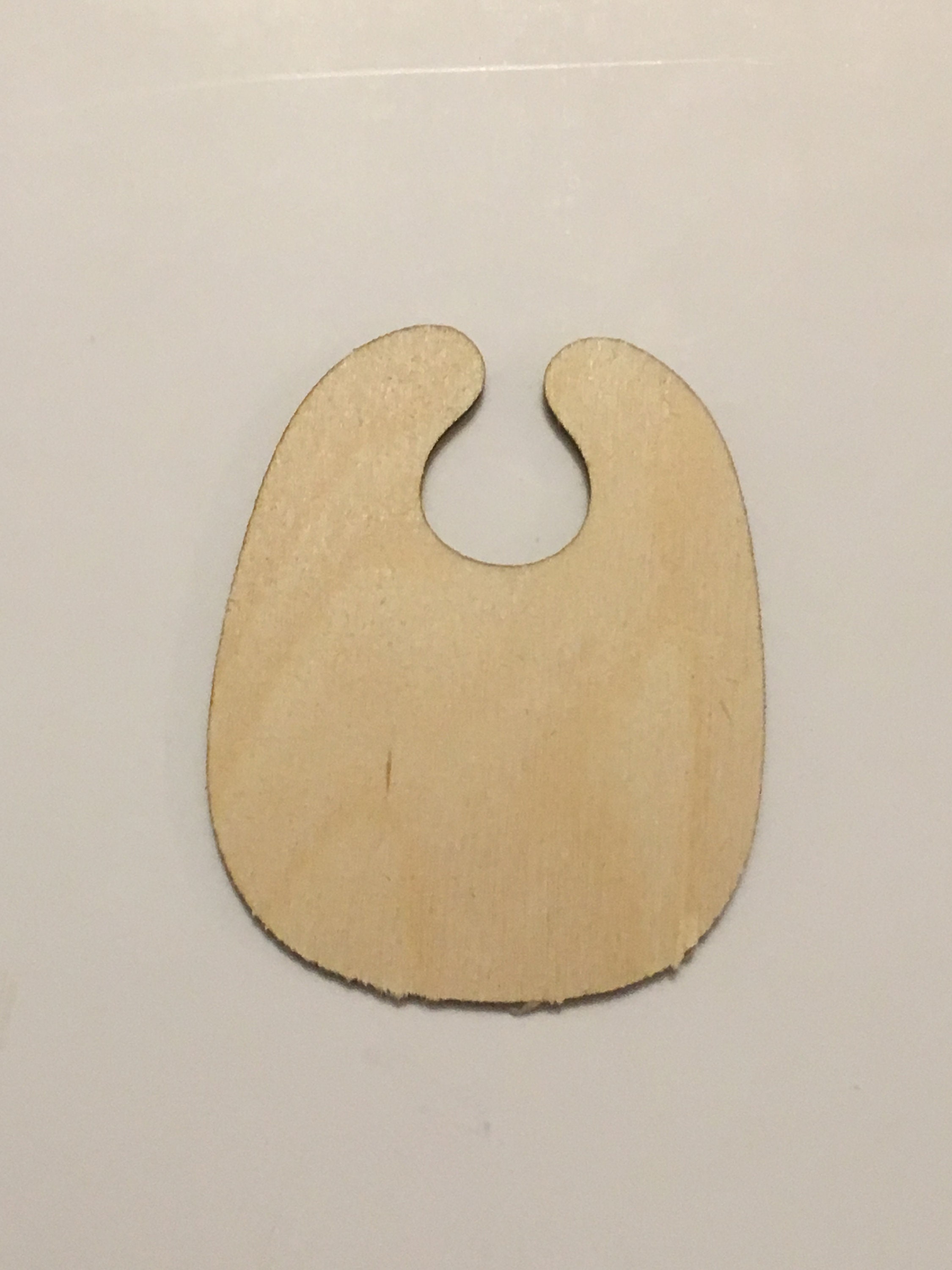 Wooden Bib Baby Bib Cutout Laser Cut Wood A147 Etsy