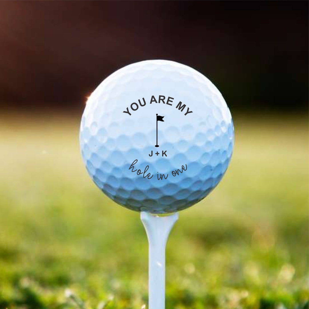 Personalized Golf Ball Gift for Husband, Golfer Gift, Custom Printed Golf Ball, Love Golf Ball