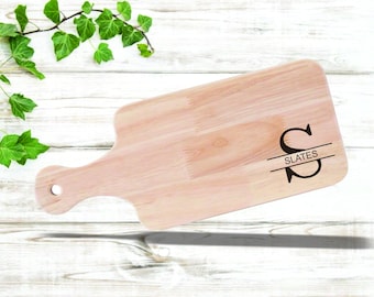 Monogrammed Personalized Charcuterie Cutting Board, Bread and Cheese Board.  CB1001