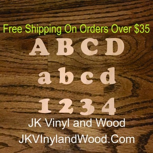 Cooper Black Font Alphabet 3 or 6mm Plywood Lower Case Letters a-z 26 Characters 