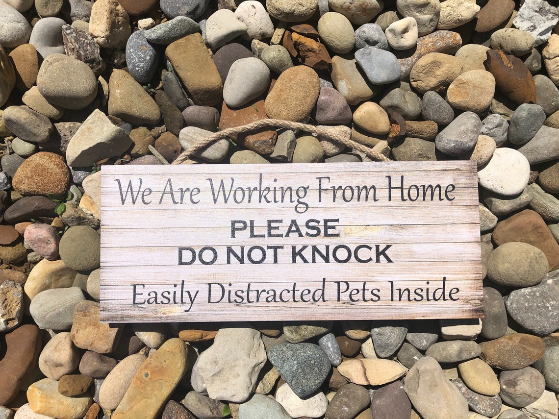 Please Do Not Knock Working From Home Wooden Sign Do Not - Etsy