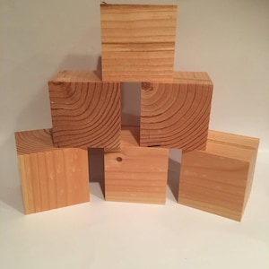 2&quot; Wooden Crafting Blocks, 2&quot;x2&quot;, 2&quot; Cube, Crafting Supplies, Square block, Square Cube, Hand Made