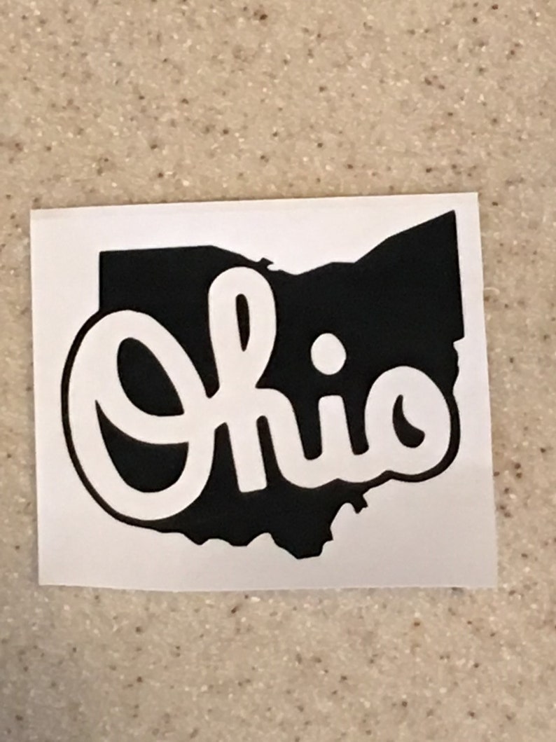 Ohio Decal Ohio Script Decal Car Decal Computer Decal Etsy