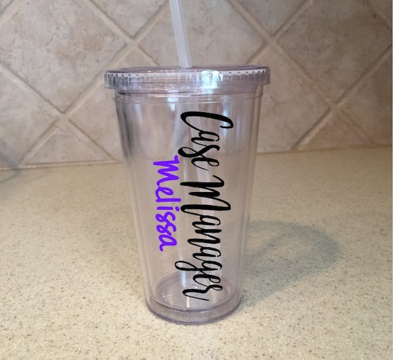Case Manager Tumbler, Personalized Tumbler, Case Manager, Nurse Tumbler, Social Worker, Case Manager Gift, Personalized Cup, Case Management