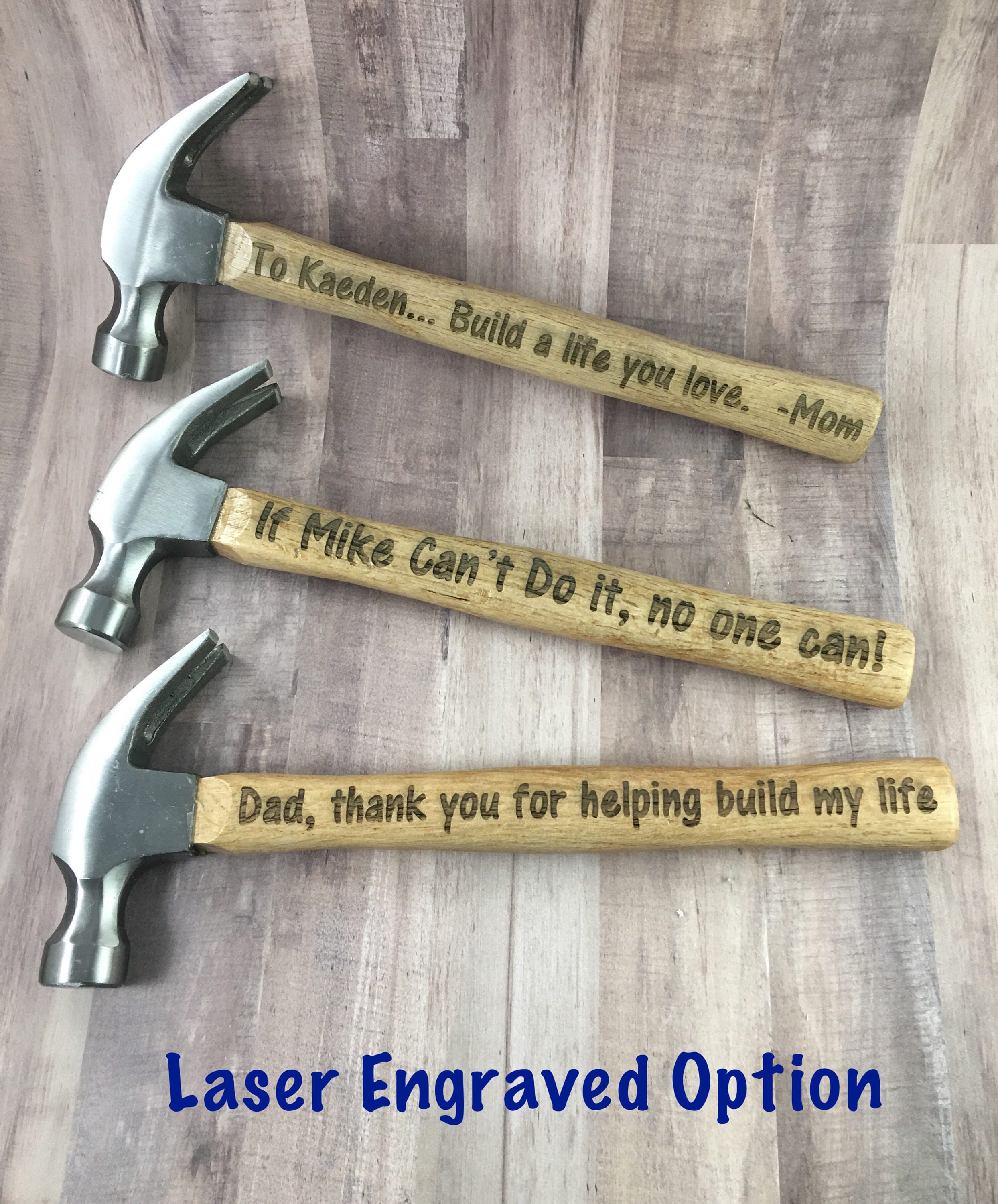 engraved hammers for dad