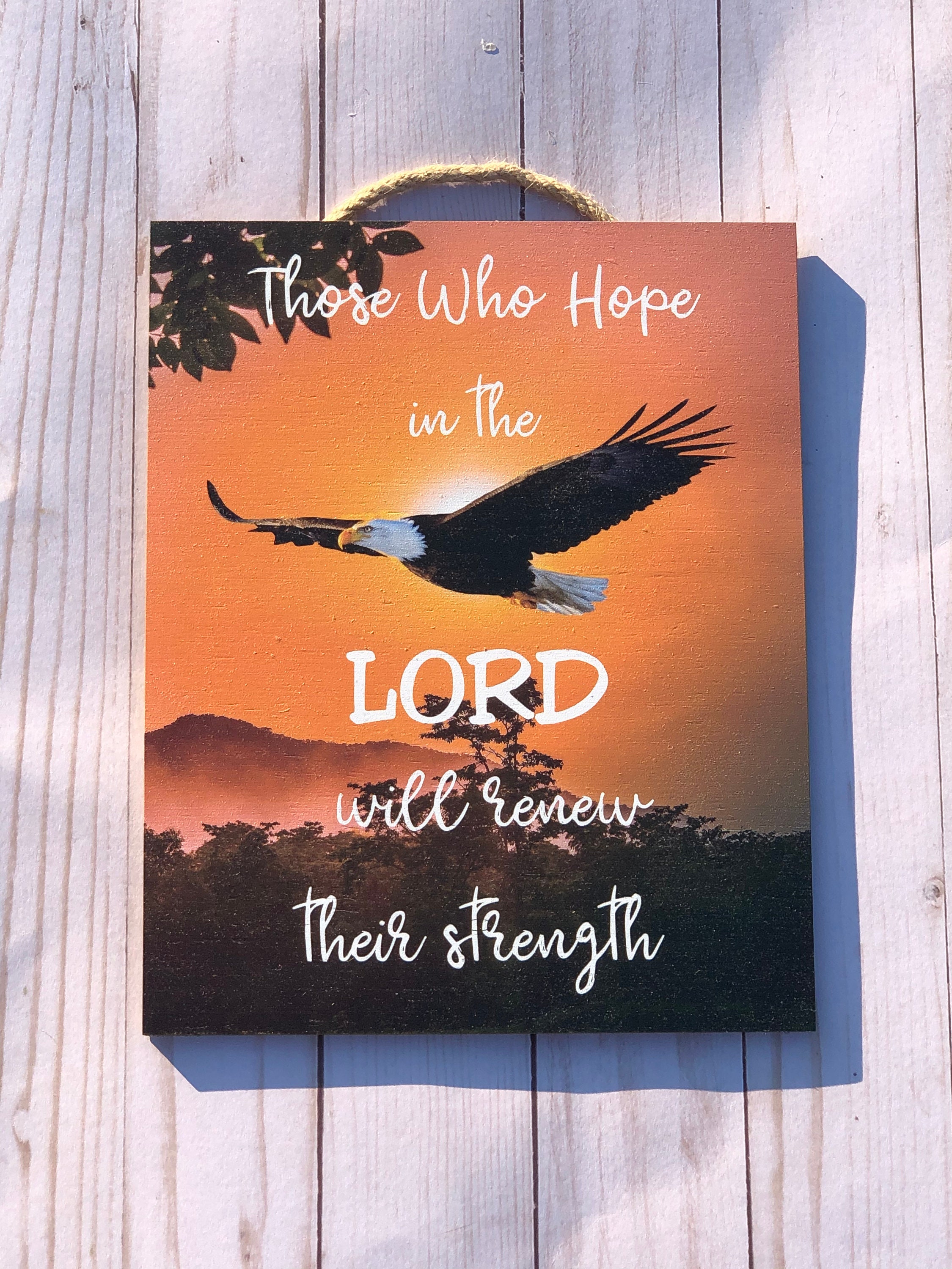 Those Who Hope in the Lord Will Renew Their Strength, Religious Wall ...
