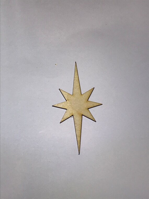 Download North Star Christmas Star Laser Cut Wood Multiple | Etsy
