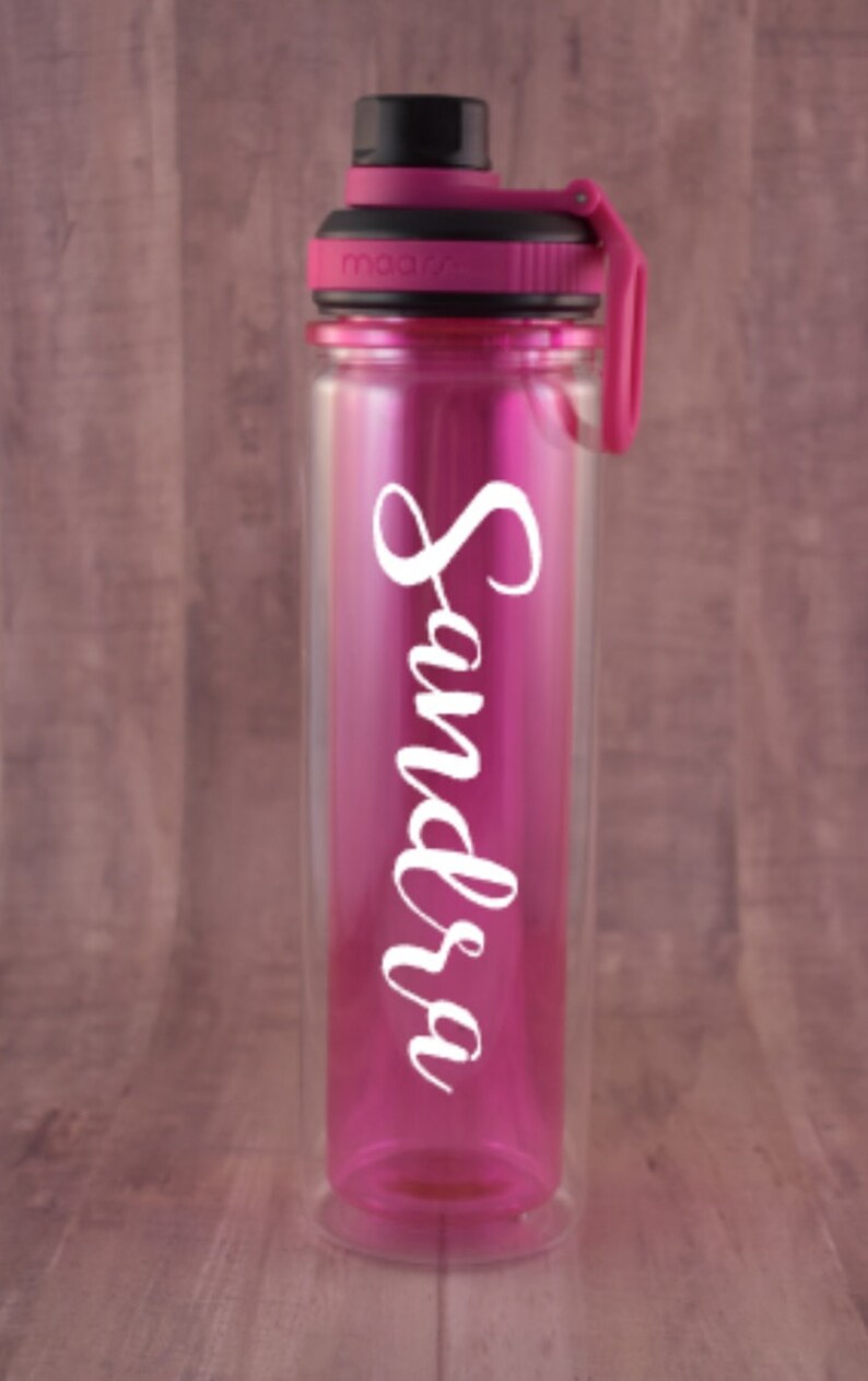 Custom Name Water Bottle Personalized Water Bottle Sports Etsy