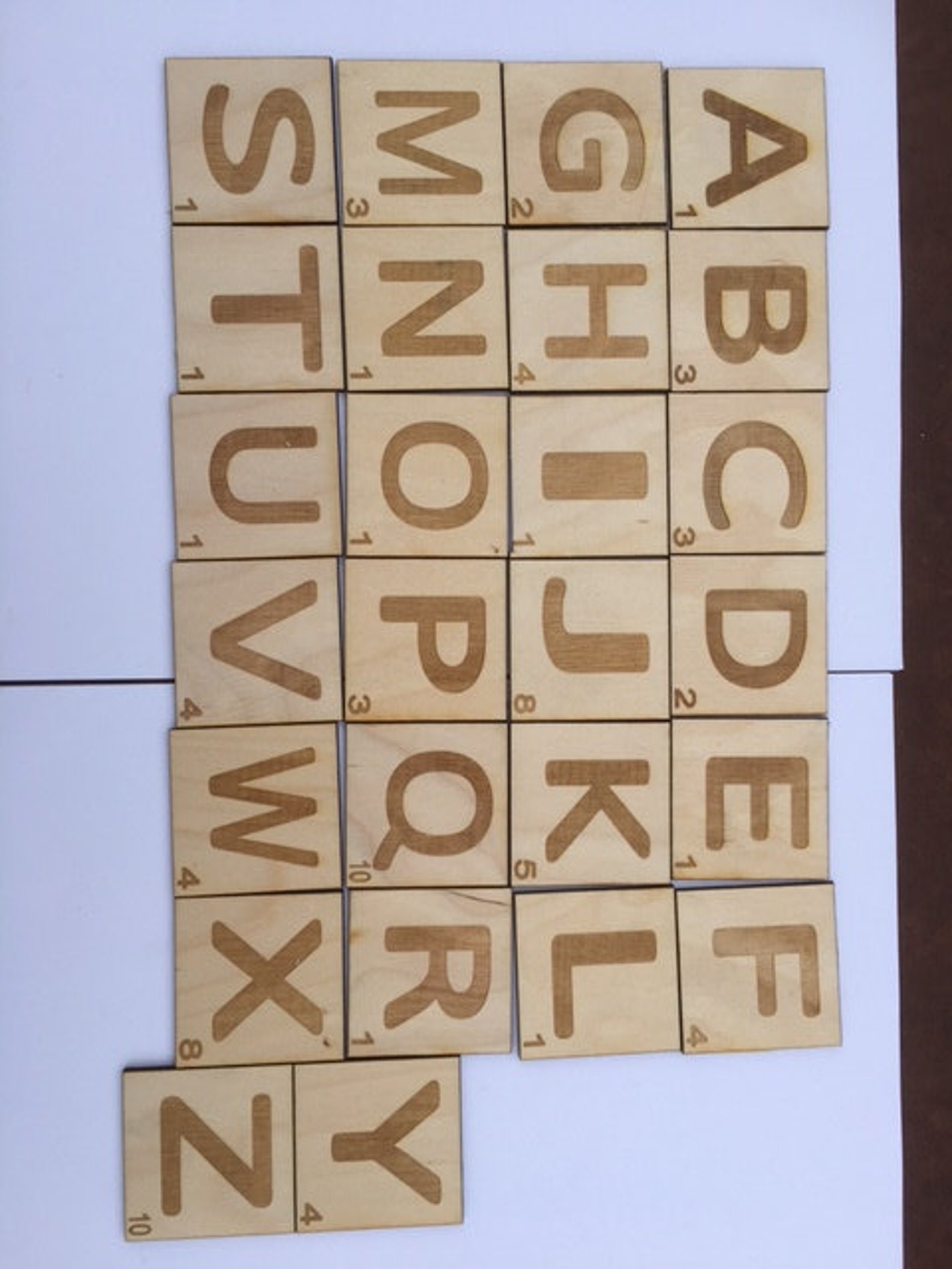 Giant Scrabble Tiles Laser Cut and Laser Engraved. Your | Etsy