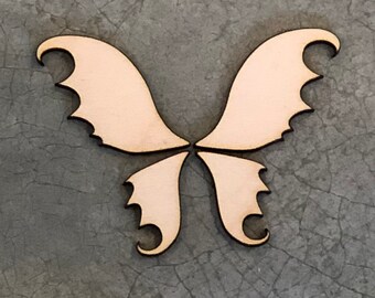 Fairy Wings,  Laser Cut Wood, Multiple Thickness, Sizes up to 60 Inches (5 feet), A509, Craft, Laser Cut in Ohio