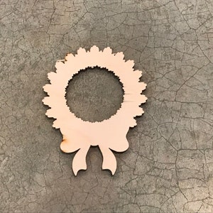 Wreath, Christmas Wreath, Laser Cut Wood, Crafting Supplies,  Multiple Thickness, Sizes up to 60 Inches (5 feet), A251