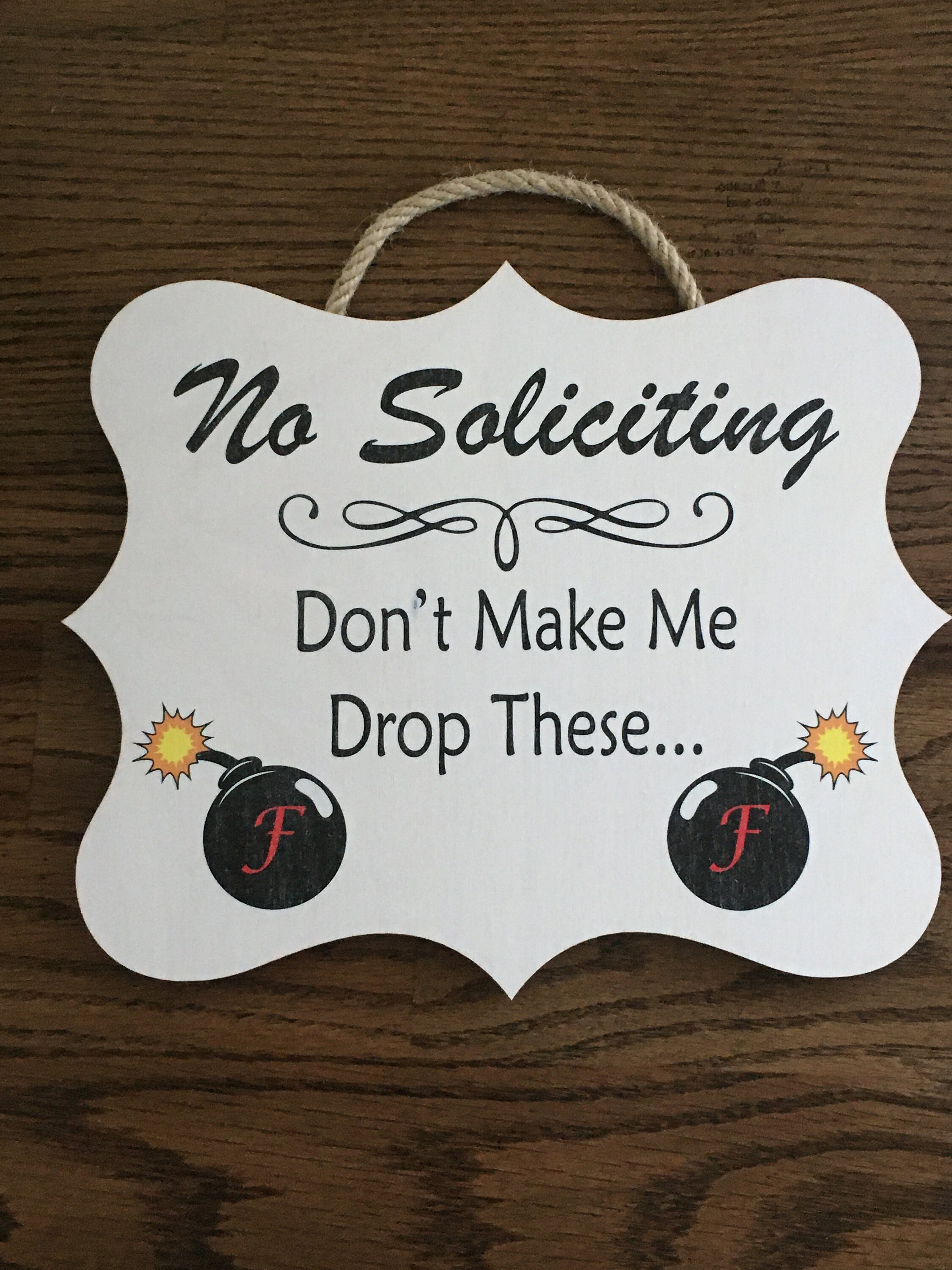 no soliciting please dont make me use these f bombs