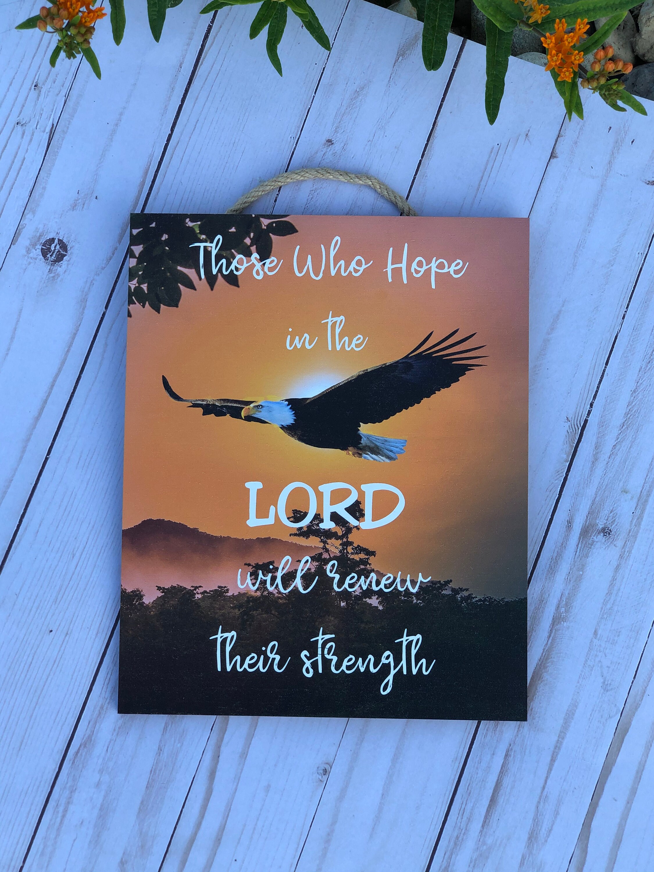 Those Who Hope in the Lord Will Renew Their Strength, Religious Wall ...