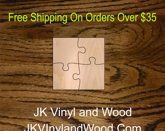 4 Piece Puzzle Etsy