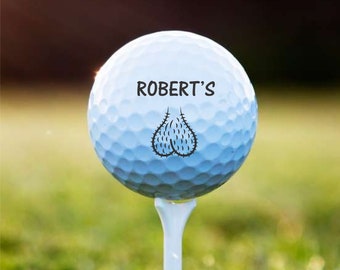 Personalized Funny Golf Ball - Custom Printed with Name.  Gifts for Men, Groomsmen, Company, Dad, and Golfer!