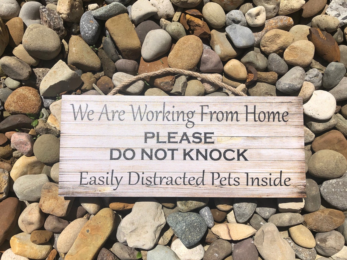Please Do Not Knock Working From Home Wooden Sign Do Not - Etsy