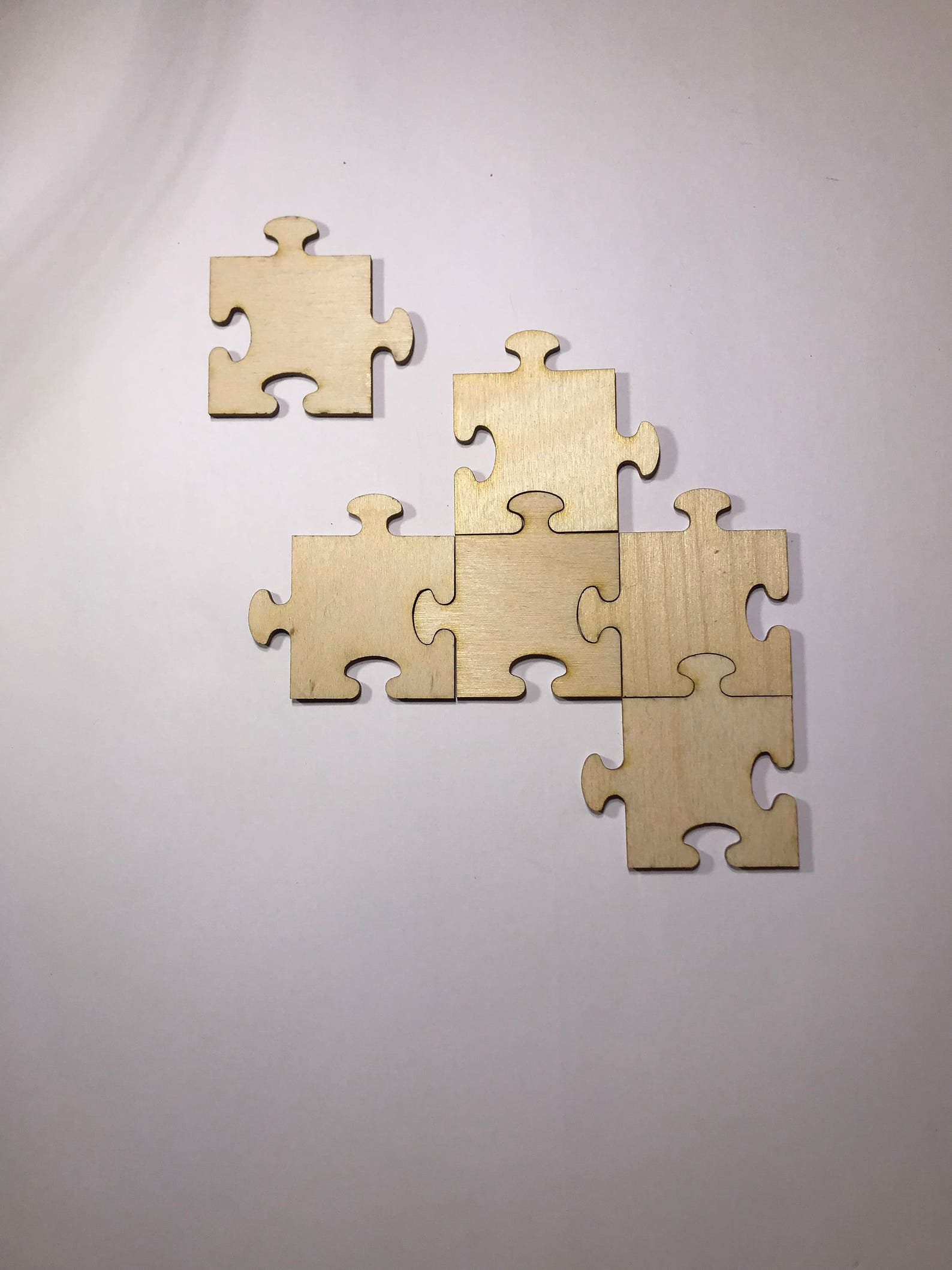Interlocking Puzzle Pieces Laser Cut Wood A006 Etsy