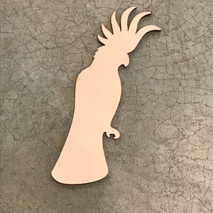Cockatoo, Bird, Laser Cut Wood, Multiple Thickness, Sizes up to 60 Inches (5 feet), A266