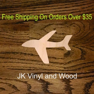 Airplane Cutout, Plane, Aircraft, Laser Cut Wood, A081