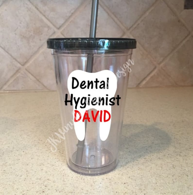 Dental Hygienist Tumbler Personalized Tumbler Dental Etsy