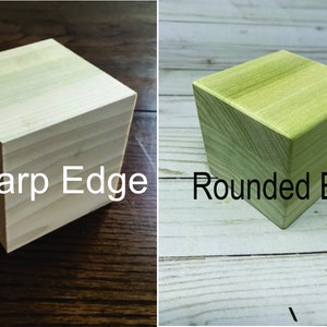 Premium Wooden Crafting Blocks, 1, 2, 3, 4, 6, 8, 10, 12 inch cubes. image 7