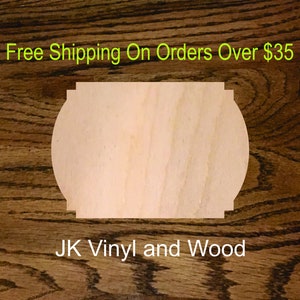 Rectangular Frame Board Wood Cutout, Laser Cut Wood, Crafting Supply, A559