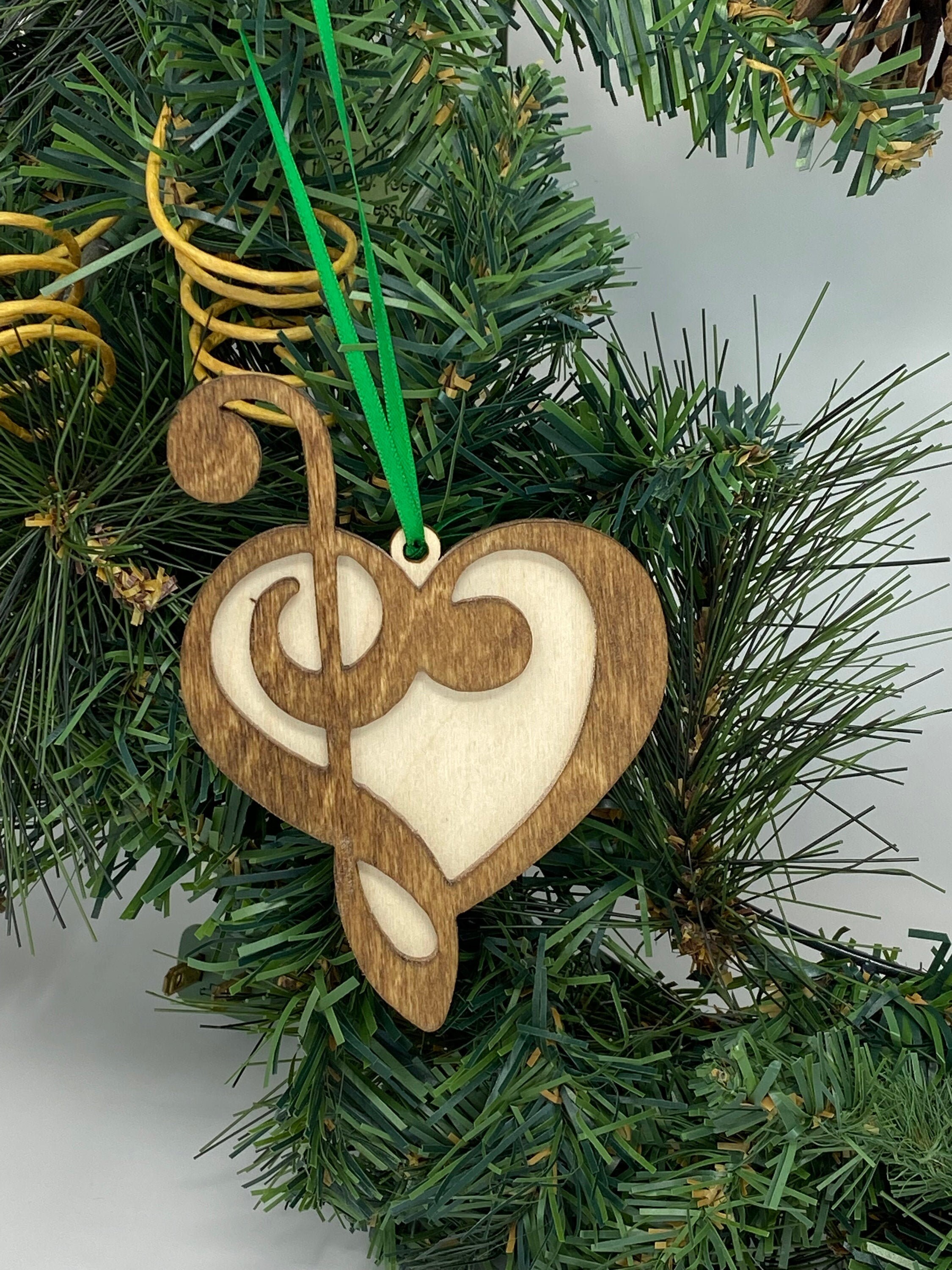 Treble clef christmas tree decoration Clearance