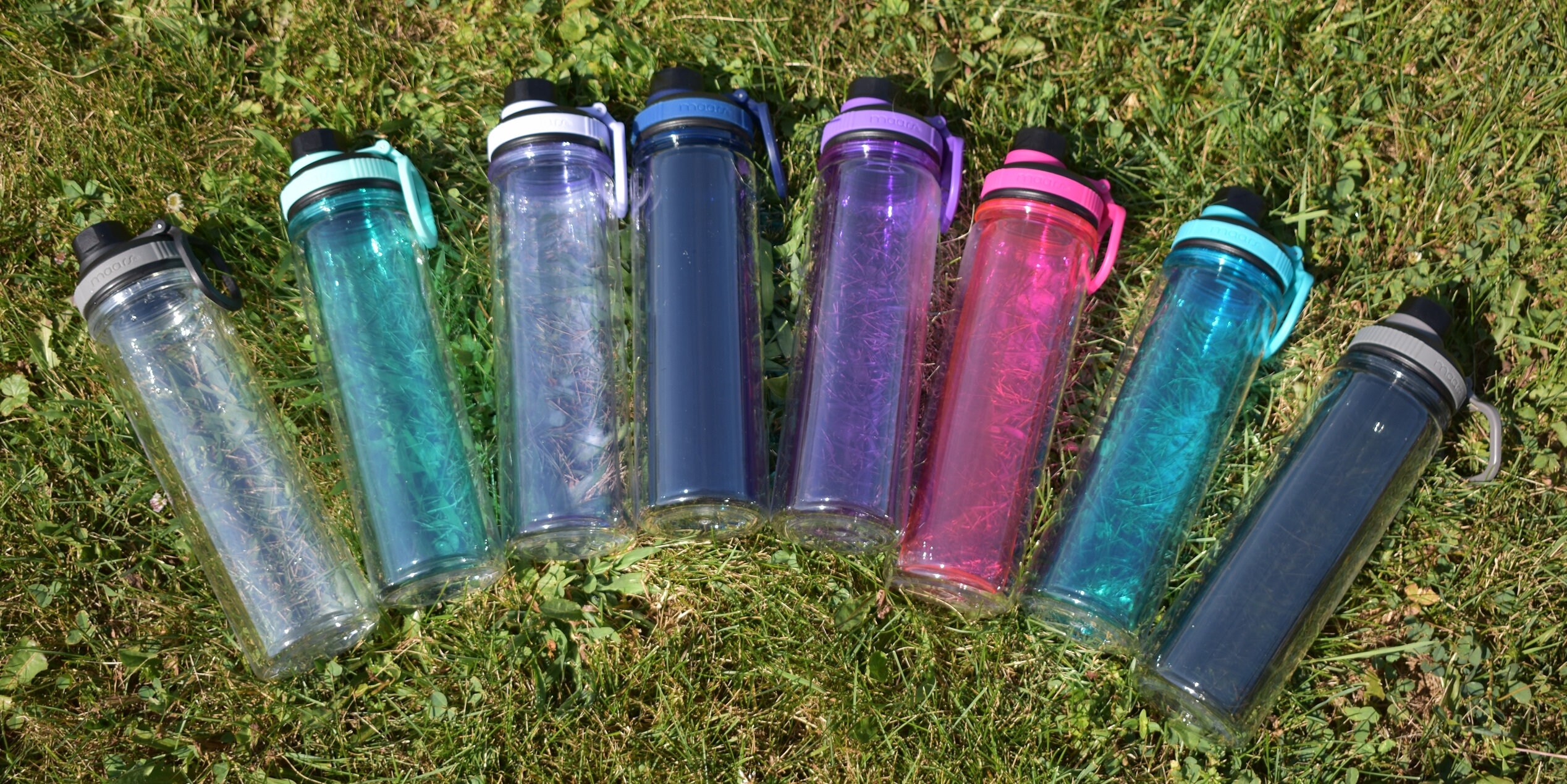 Coral water bottle labels
