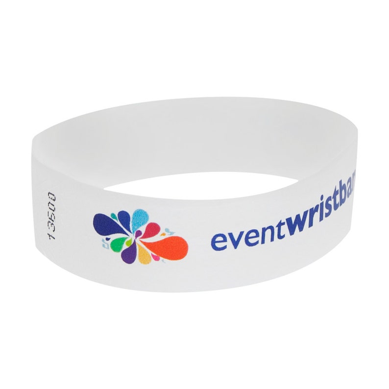 Custom Color Party Wristbands for Events 100 pack image 2