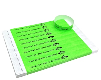 Custom Party Wristbands for Events (100 pack)