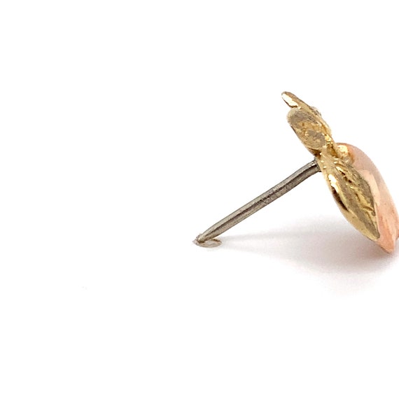 14k yellow and rose gold apple tie tack / lapel p… - image 3