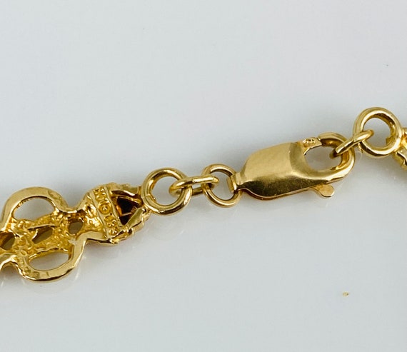 Vintage 10K Black Hills Gold Bracelet with Leaf a… - image 4
