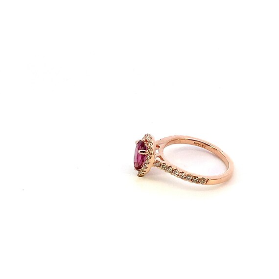 14k rose gold Levian rhodolite garnet and diamond… - image 3
