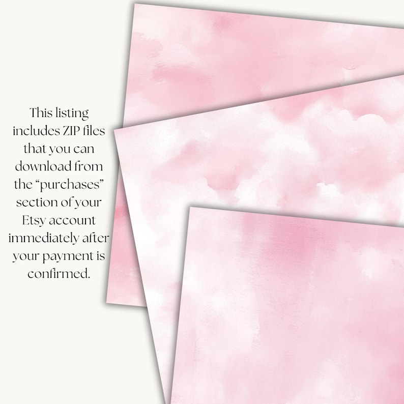 Pink Watercolor Digital Paper, Blush Backgrounds, Seamless Pink ...
