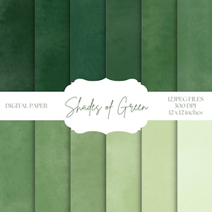 Papier numérique vert, textures vertes, ensemble de papiers numériques pour scrapbooking, arrière-plans de la Saint-Patrick, papier nature, vert foncé, vert clair