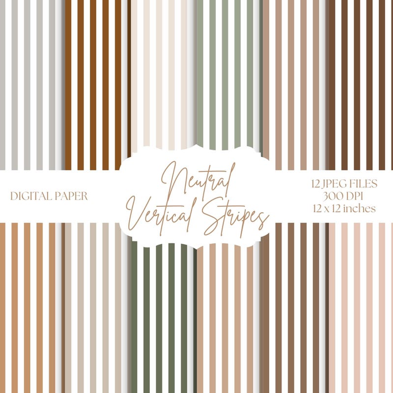 Thinly Striped Wall Paper - Etsy