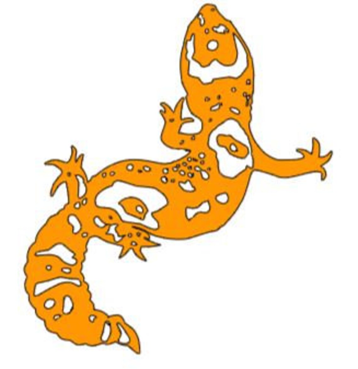 Jungle Leopard Gecko Vinyl Decal | Etsy