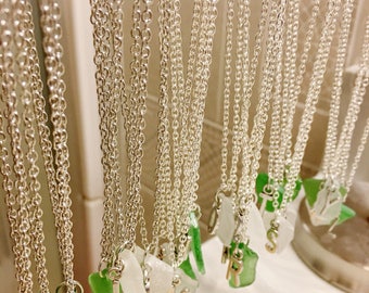 Alphabet Beach Glass Necklace