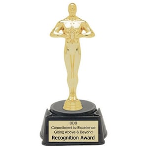 Achievement Star Figure Trophy with 4 lines of custom text