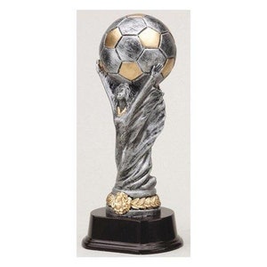 Soccer World Cup Trophy with 3 lines of custom text