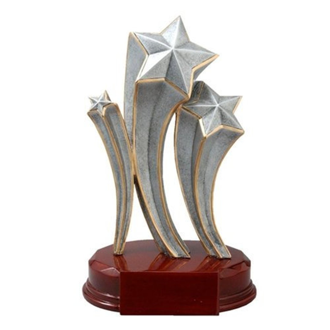 Shooting Star Trophy With 3 Lines of Custom Text - Etsy