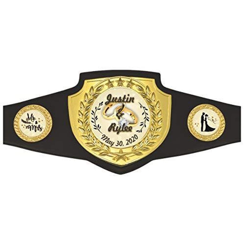 Wedding Themed Custom Award Belt