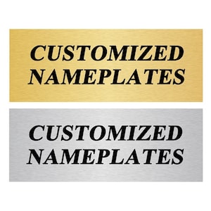 Custom Name Plates | Trophy Plates